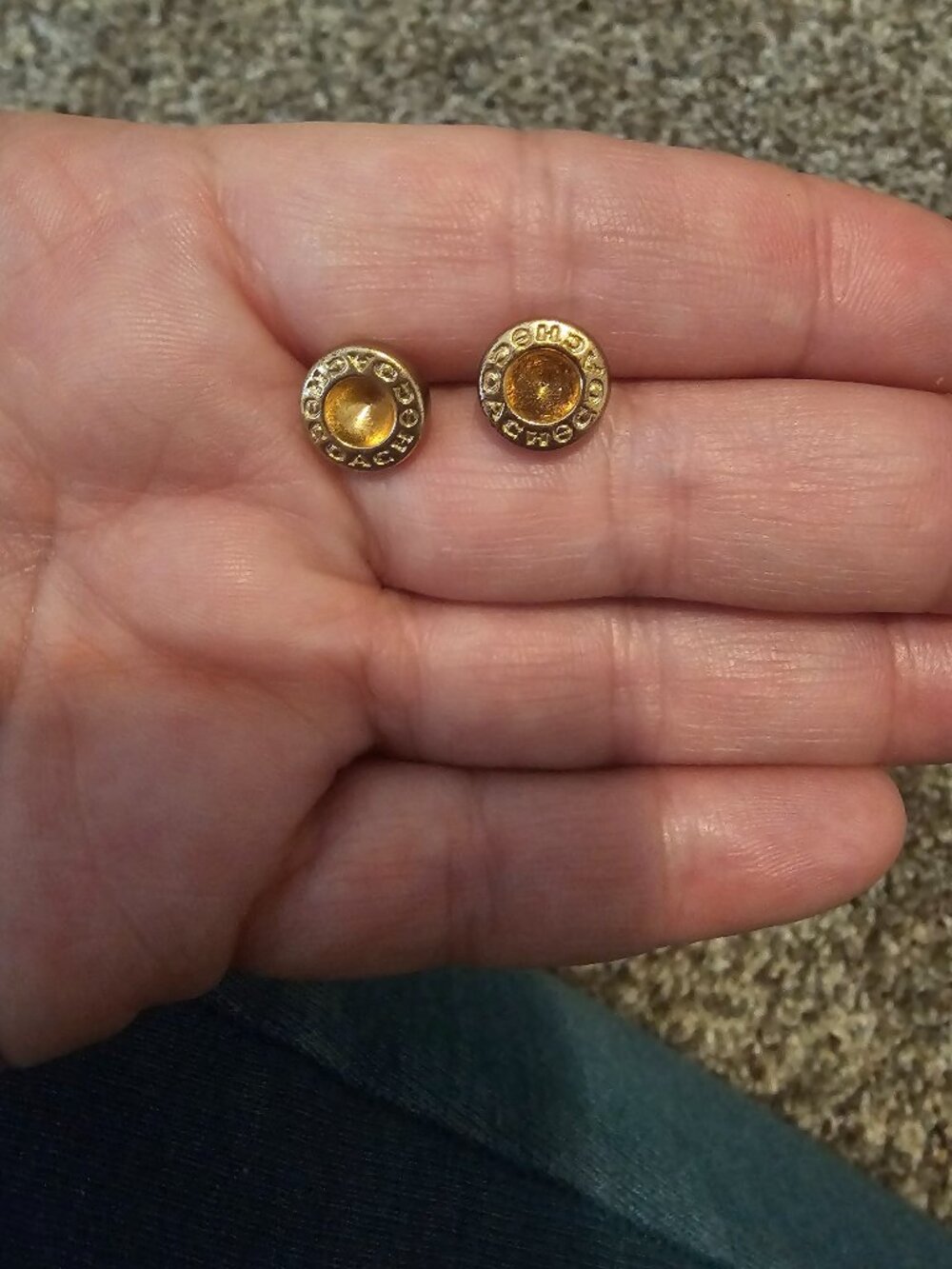 Coach studded earrings